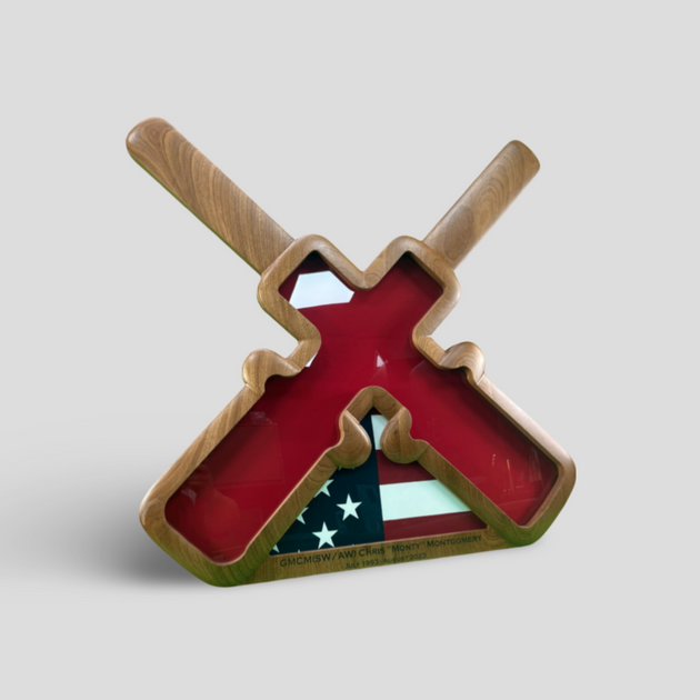 Gunners Mate Shadow Box – Sailor Made Custom Woodworks