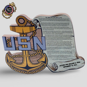 Chief Anchor and Scroll Plaque