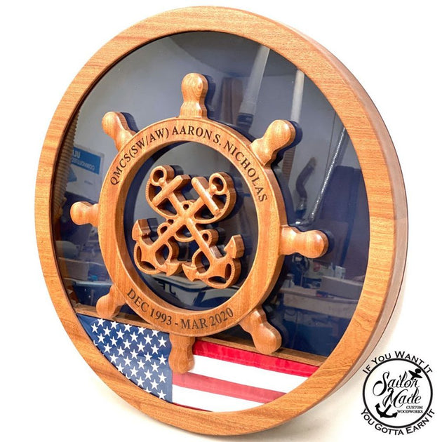 Craft Master Pin Shadow Box Sailor Made Custom Woodworks