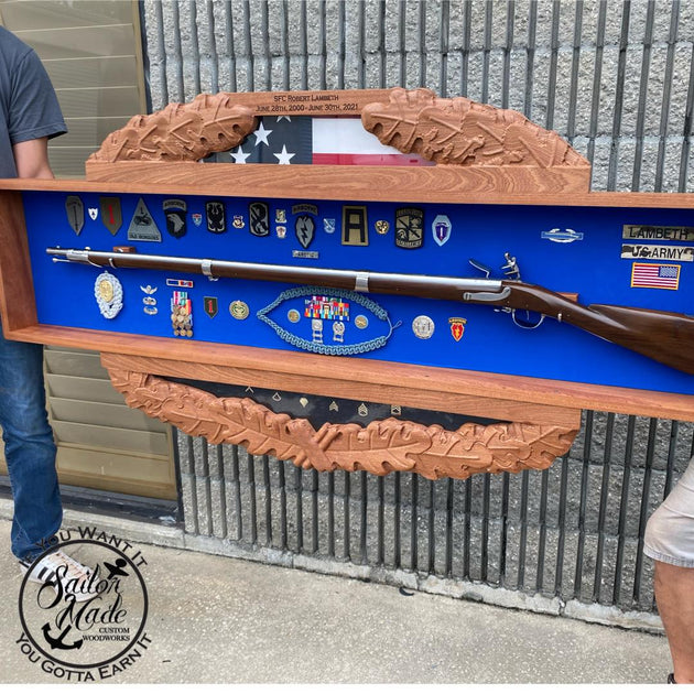 U.S. Army Shadow Boxes – Sailor Made Custom Woodworks