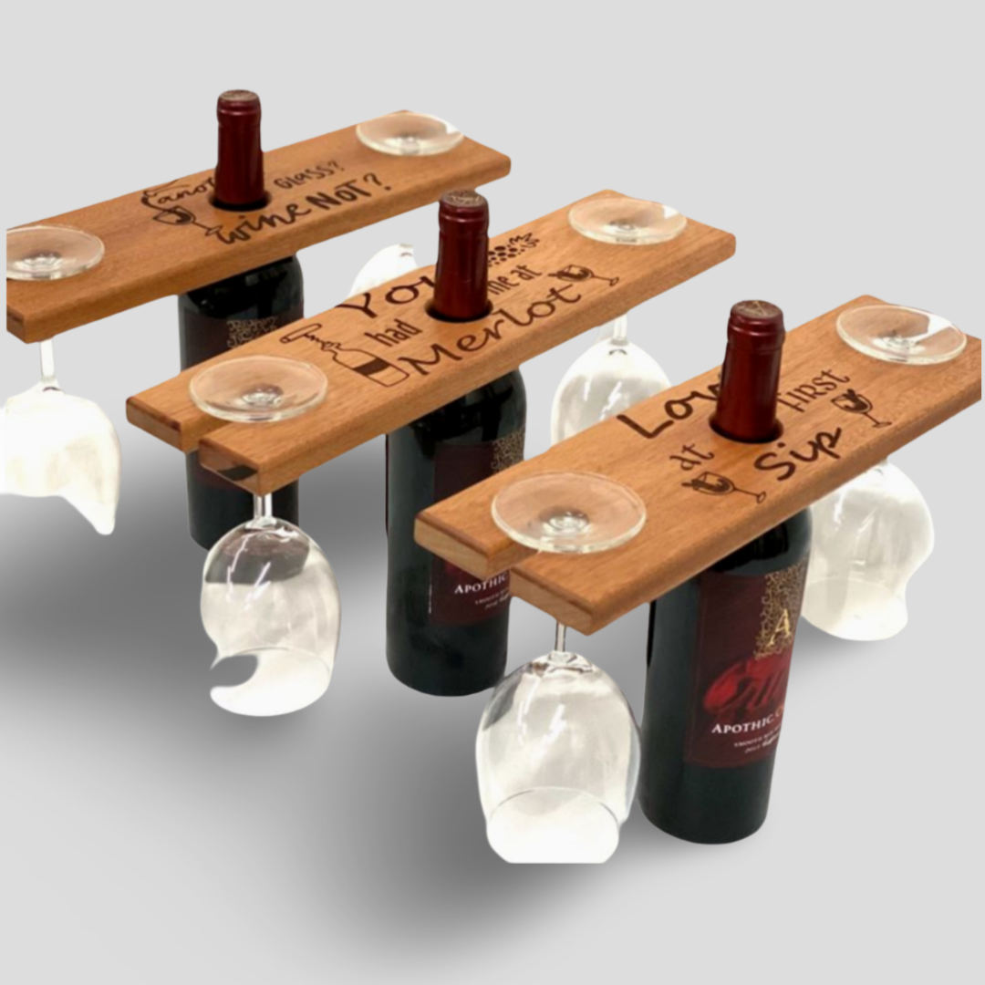 Wine Glass and Bottle Holder