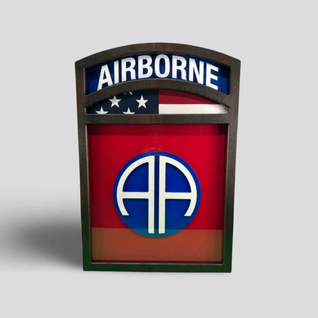 U.S. Army 82nd Airborne Division Shadow Box – Sailor Made