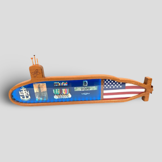 Submarine Shadow Box – Sailor Made Custom Woodworks