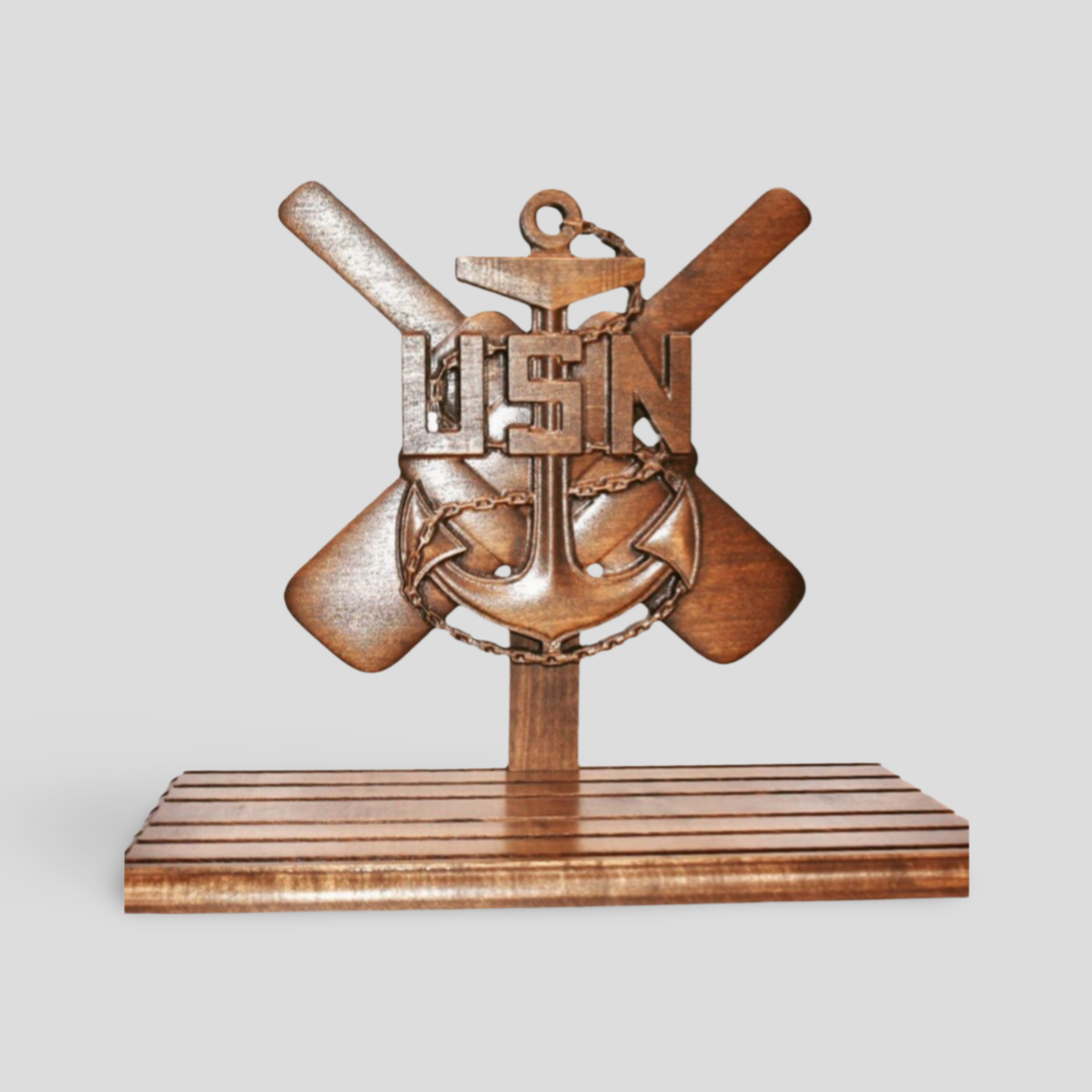 US Navy Coin Holder – Sailor Made Custom Woodworks