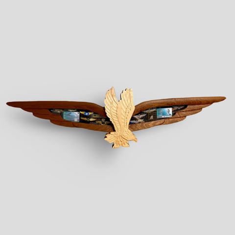 Pilot Shadow Box Airline Pilot Wings Shadow Box – Sailor Made Custom Woodworks