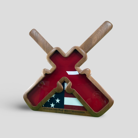 Gunship Shadow Box Gunners Mate Shadow Box – Sailor Made Custom Woodworks