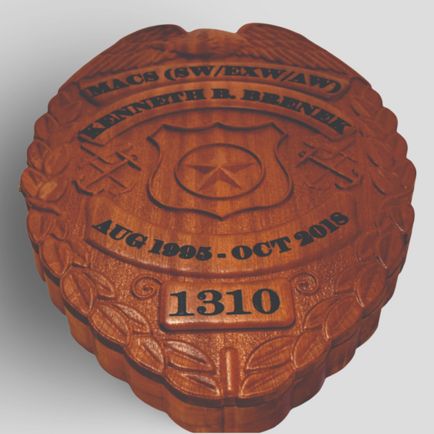 Security Forces / Police Shield Shadow Box – Sailor Made Custom Woodworks