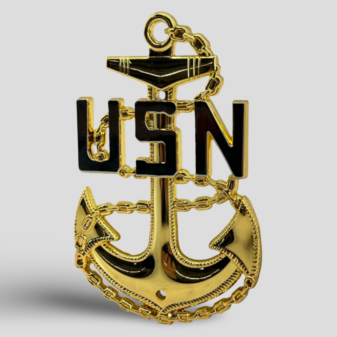 custom navy chief fishing poles Chief Anchor and Scroll Plaque