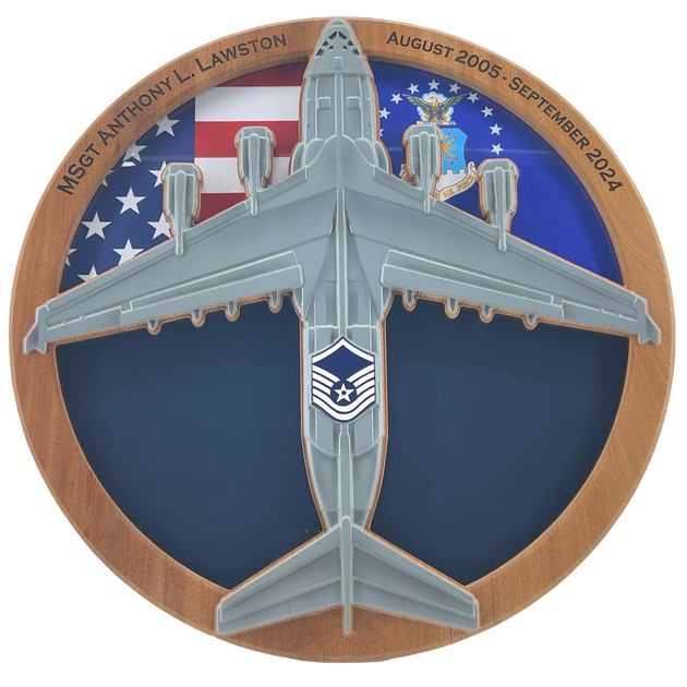 Triangle Space Force Shadow Box U.S. Air Force Shadow Boxes & More – Sailor Made Custom Woodworks