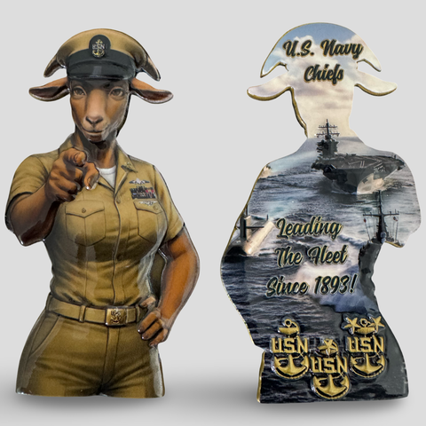 Navy Chief Goat Challenge Coin