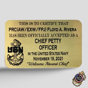 Navy Chief Promotion Package