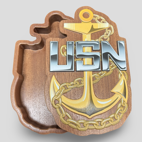 Navy Rank Keepsake Box