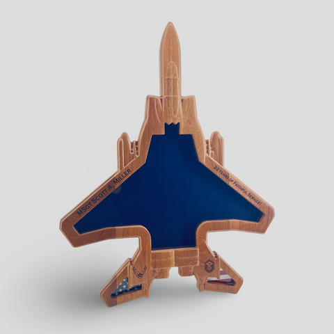 F-15 Top View Shadow Box