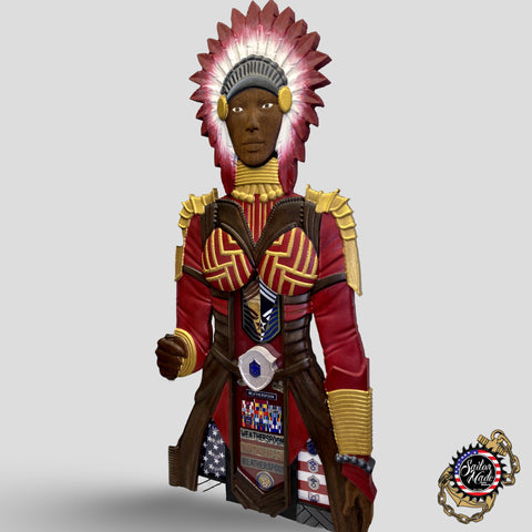 4ft Warrior Chief Shadow Box