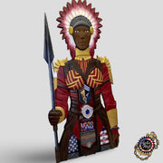 4ft Warrior Chief Shadow Box