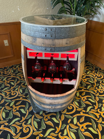 Wine Barrel Bar/Table/Shadow Box