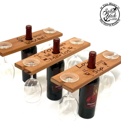 Wine Glass and Bottle Holder