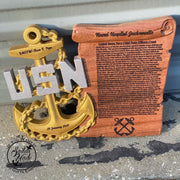 Anchor and Scroll Plaque