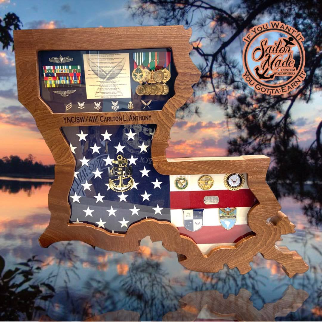 State Shadow Box – Sailor Made Custom Woodworks
