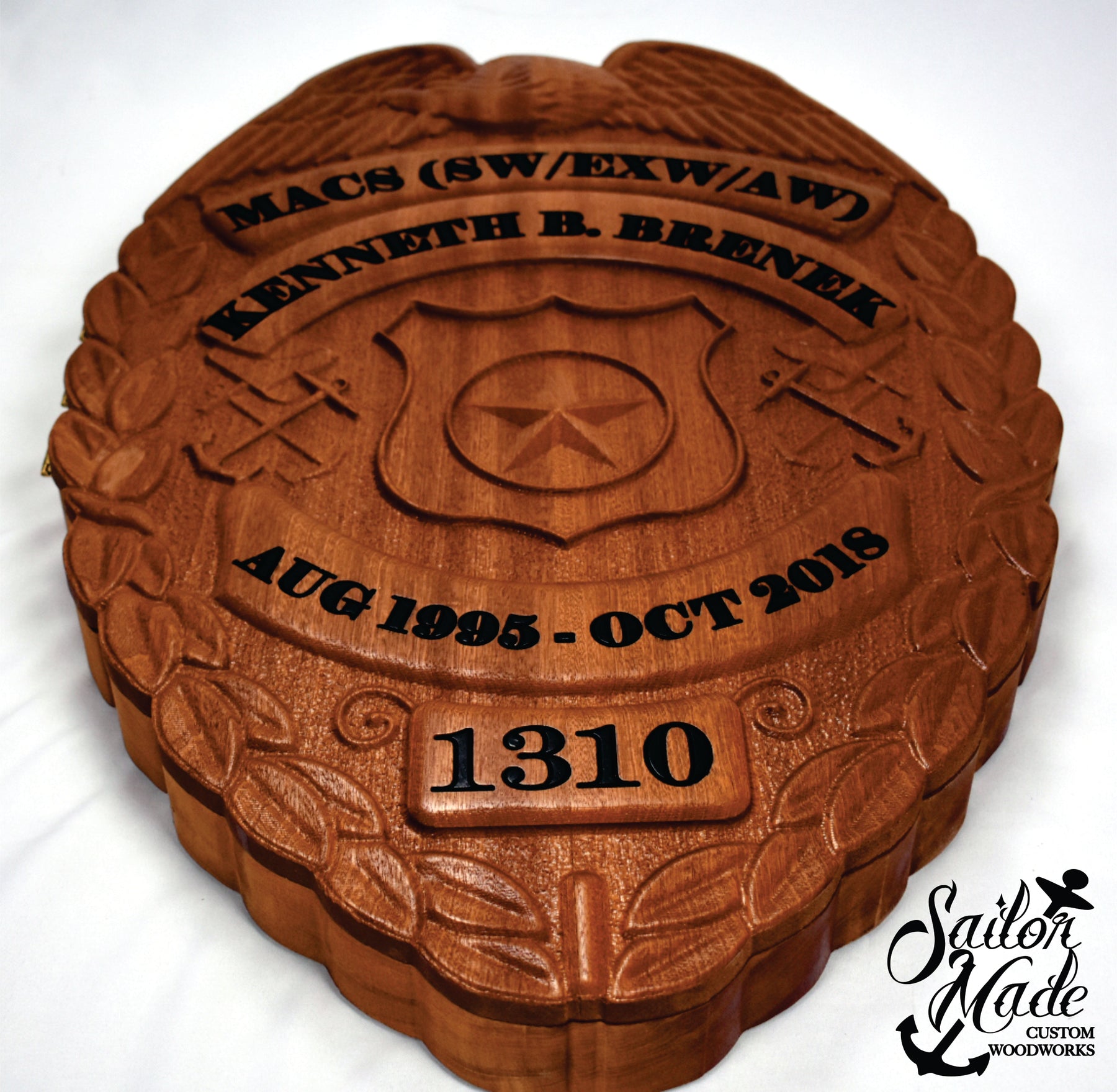 Security Forces / Police Shield Shadow Box – Sailor Made Custom Woodworks