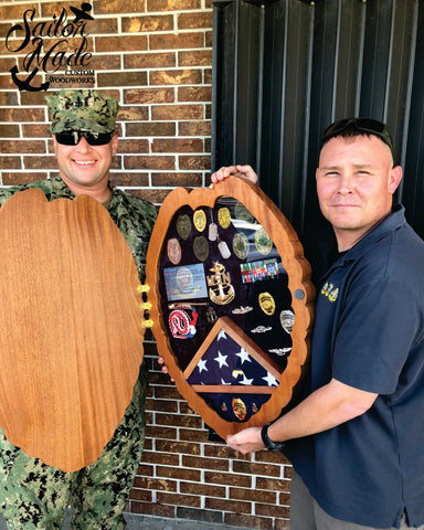 Security Forces / Police Shield Shadow Box – Sailor Made Custom Woodworks