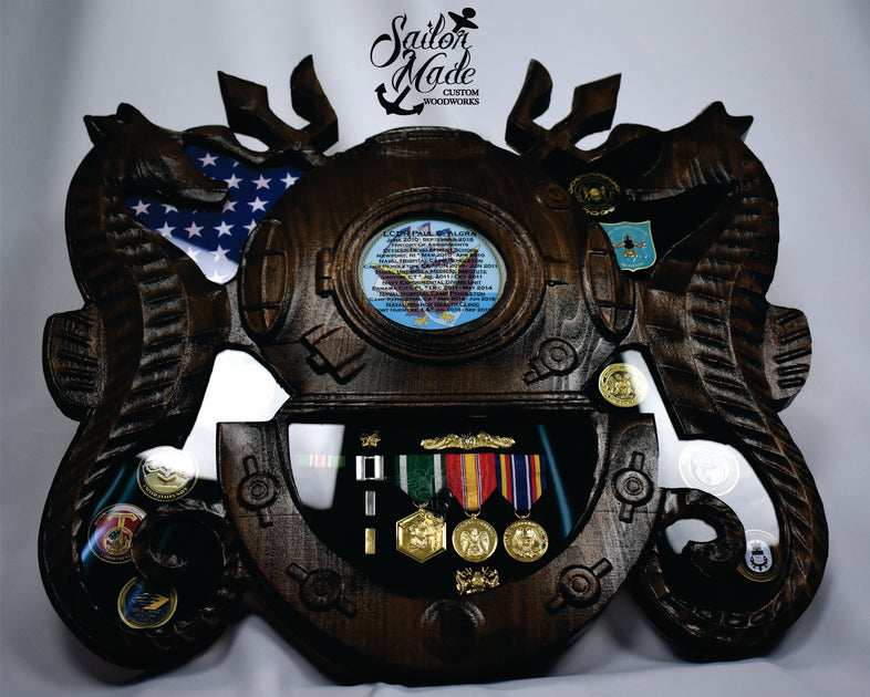 navy-medical-dive-officer-shadow-box-sailor-made-custom-woodworks
